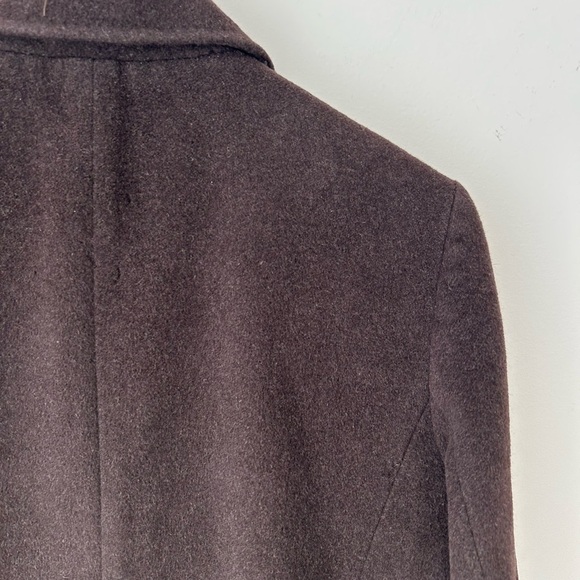 K.T Kyoko Katase Angola wool brown minimalist structured coat - Picture 10 of 15